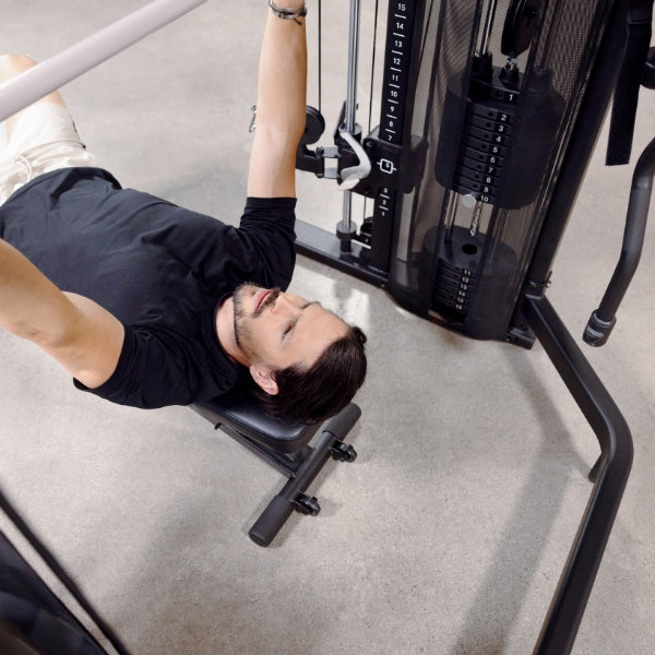 STATION DE MUSCULATION CENTR 3 (AVEC MACHINE SMITH A CHARGES GUIDEES)