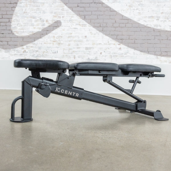BANC CENTR REGLABLE – PLAT, INCLINE, DECLINE POUR ENTRAINEMENT COMPLET