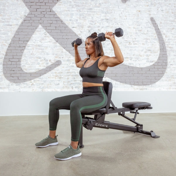 BANC CENTR REGLABLE – PLAT, INCLINE, DECLINE POUR ENTRAINEMENT COMPLET