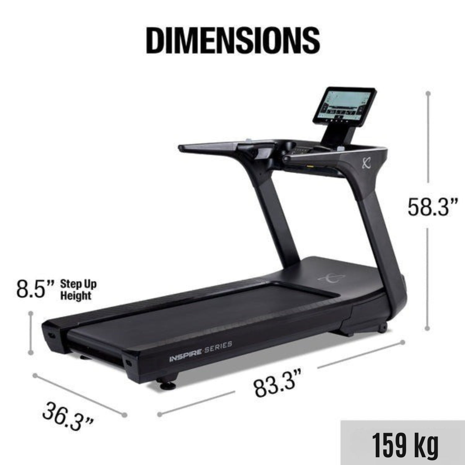 TAPIS DE COURSE INSPIRE SERIE T7S AVEC ECRAN TACTILE 15.6"