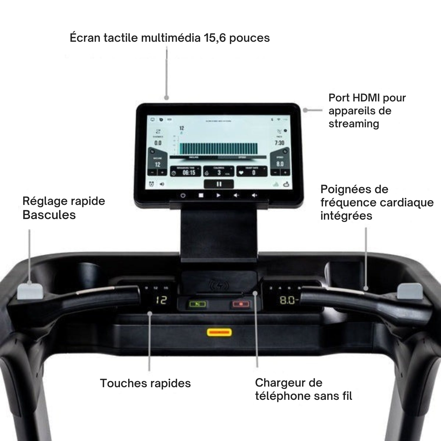 TAPIS DE COURSE INSPIRE SERIE T7S AVEC ECRAN TACTILE 15.6"