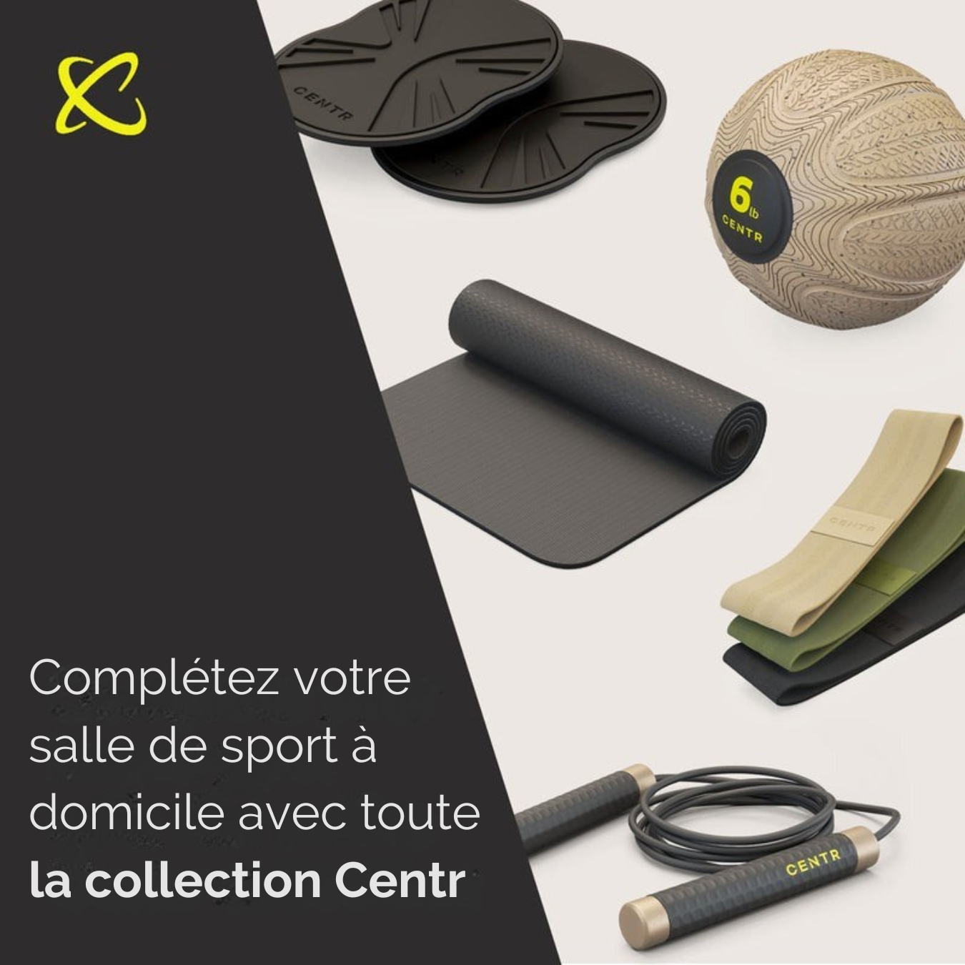 BANDE DE RESISTANCE CENTR AVEC POIGNEES