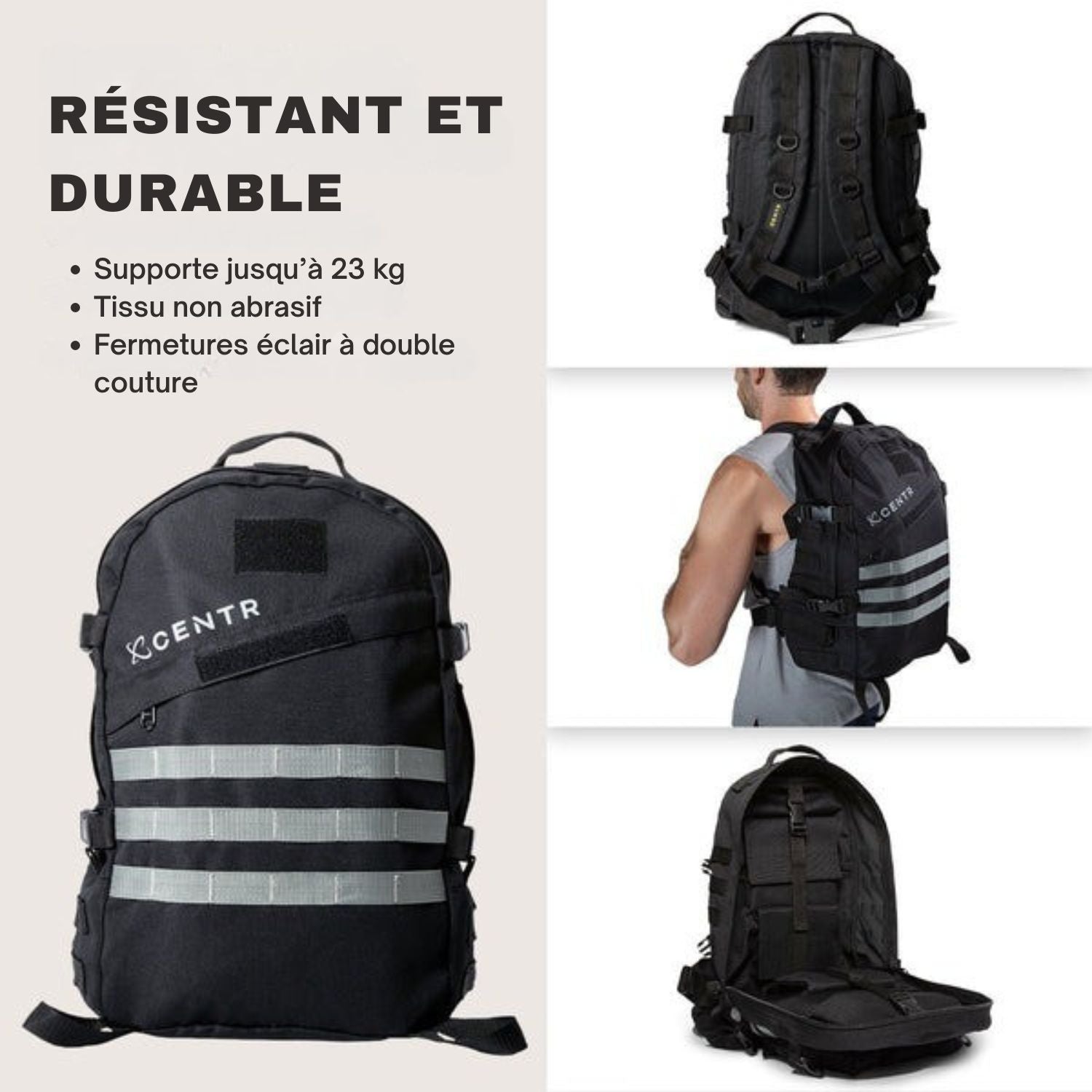 SAC À DOS CENTR LESTABLE ( JUSQU’À 23 KG )