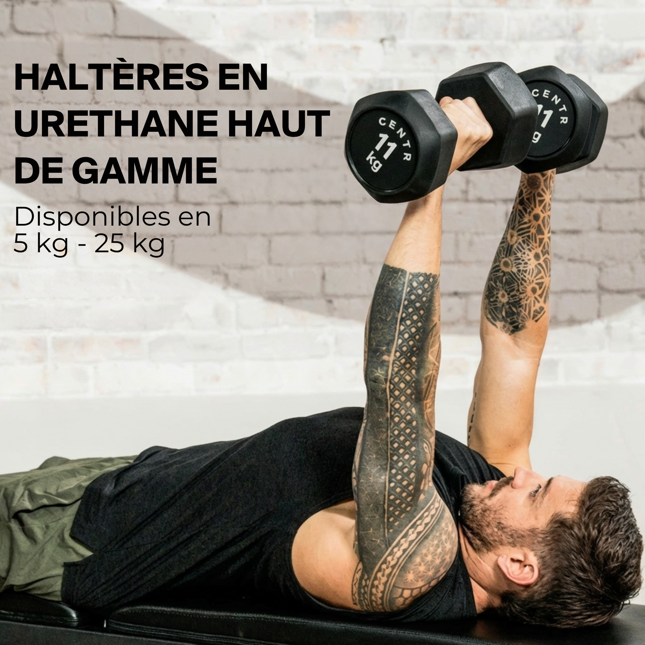 HALTERES HEX CENTR X HYROX URETHANE