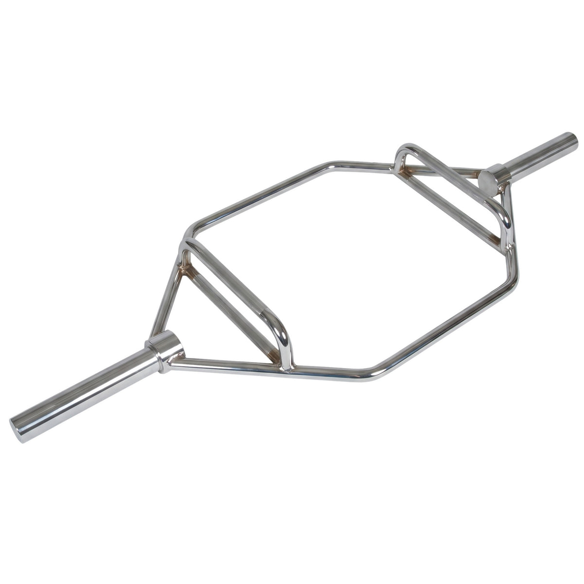 Hexbar chromée, vue de trois quarts