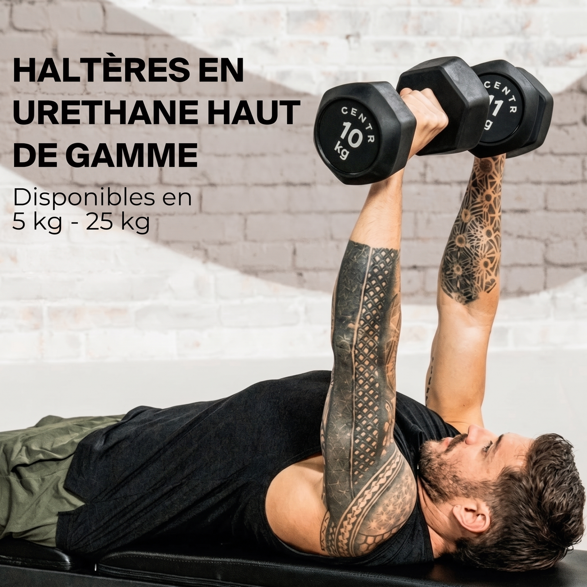 HALTERES HEX CENTR X HYROX URETHANE