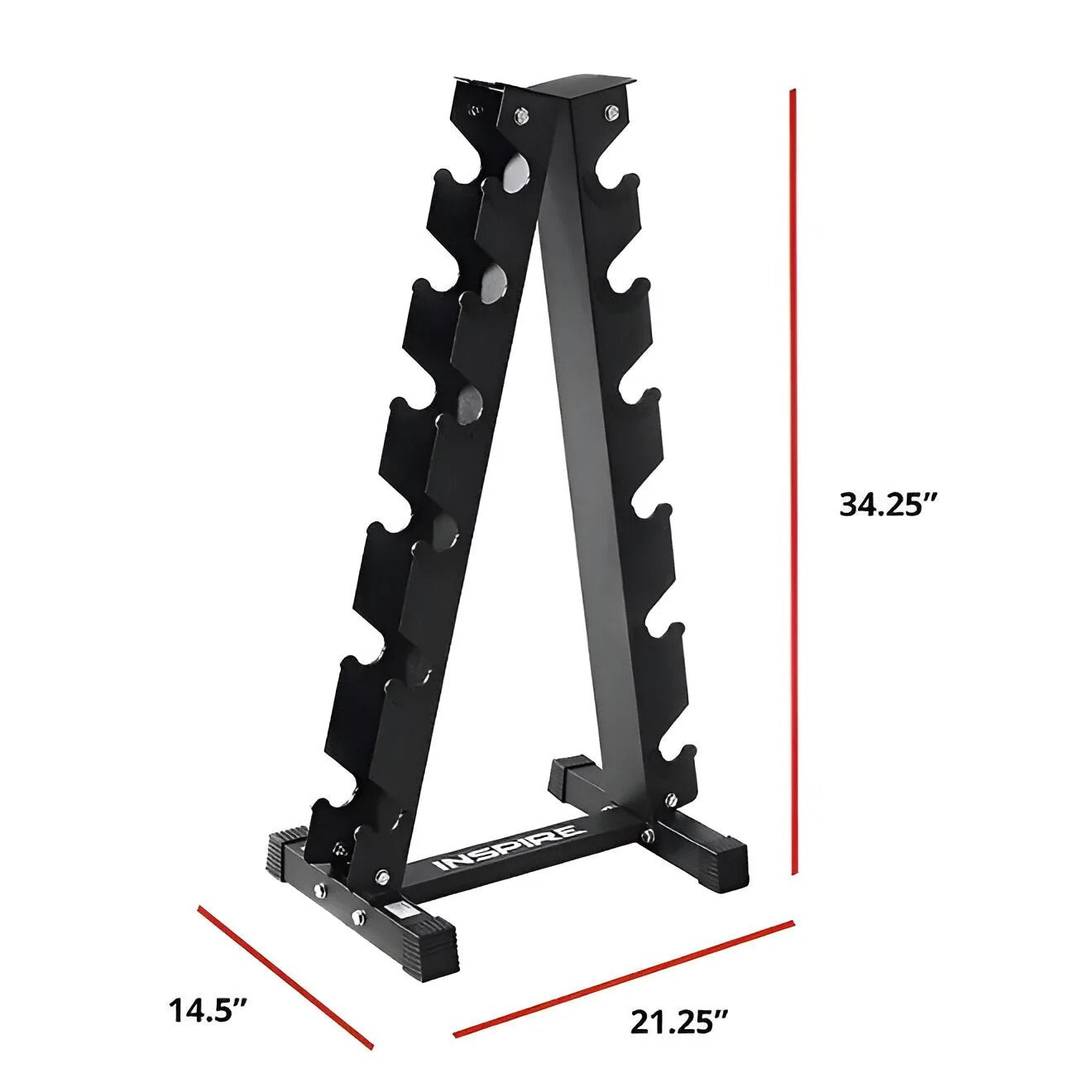 RACK VERTICAL POUR 6 PAIRES D’HALTERES