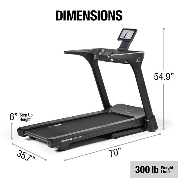 TAPIS DE COURSE INSPIRE SERIE T4S PLIABLE AVEC ECRAN TACTILE 10"