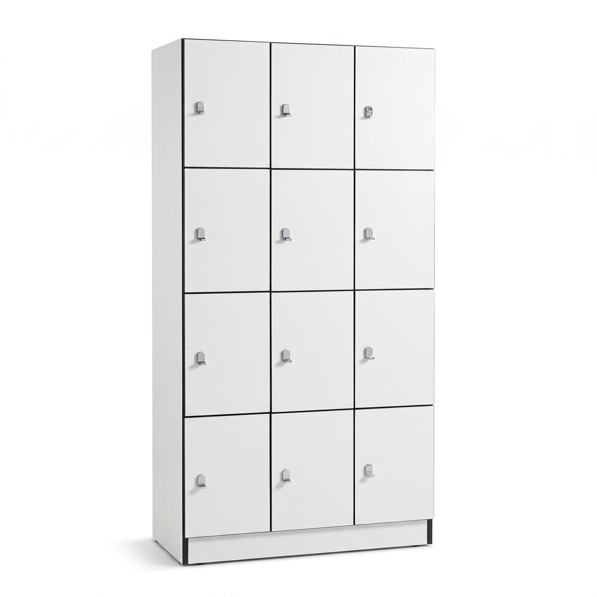 VESTIARE A 12 CASIERS BLANC STRATIFIE HPL