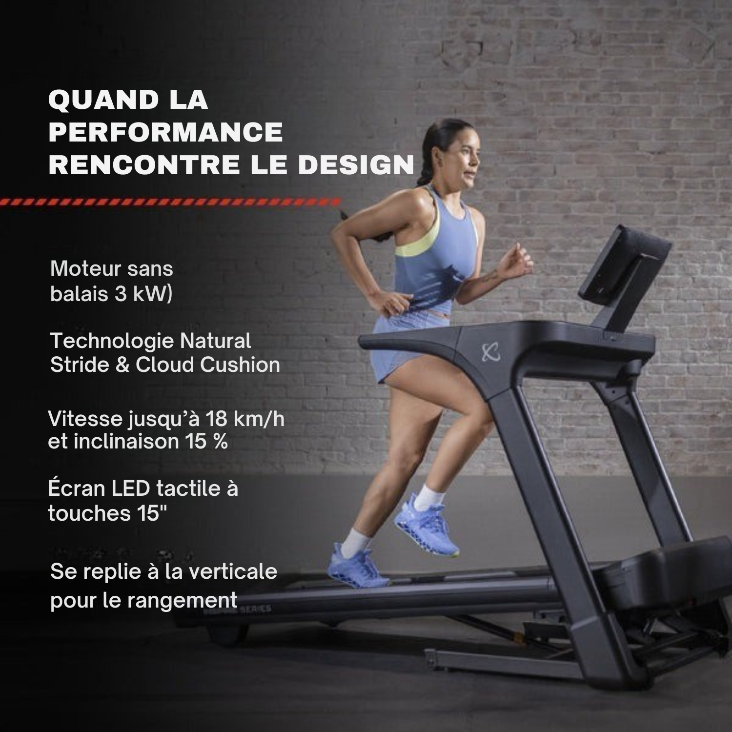 TAPIS DE COURSE INSPIRE SERIE T5 AVEC ECRAN LED
