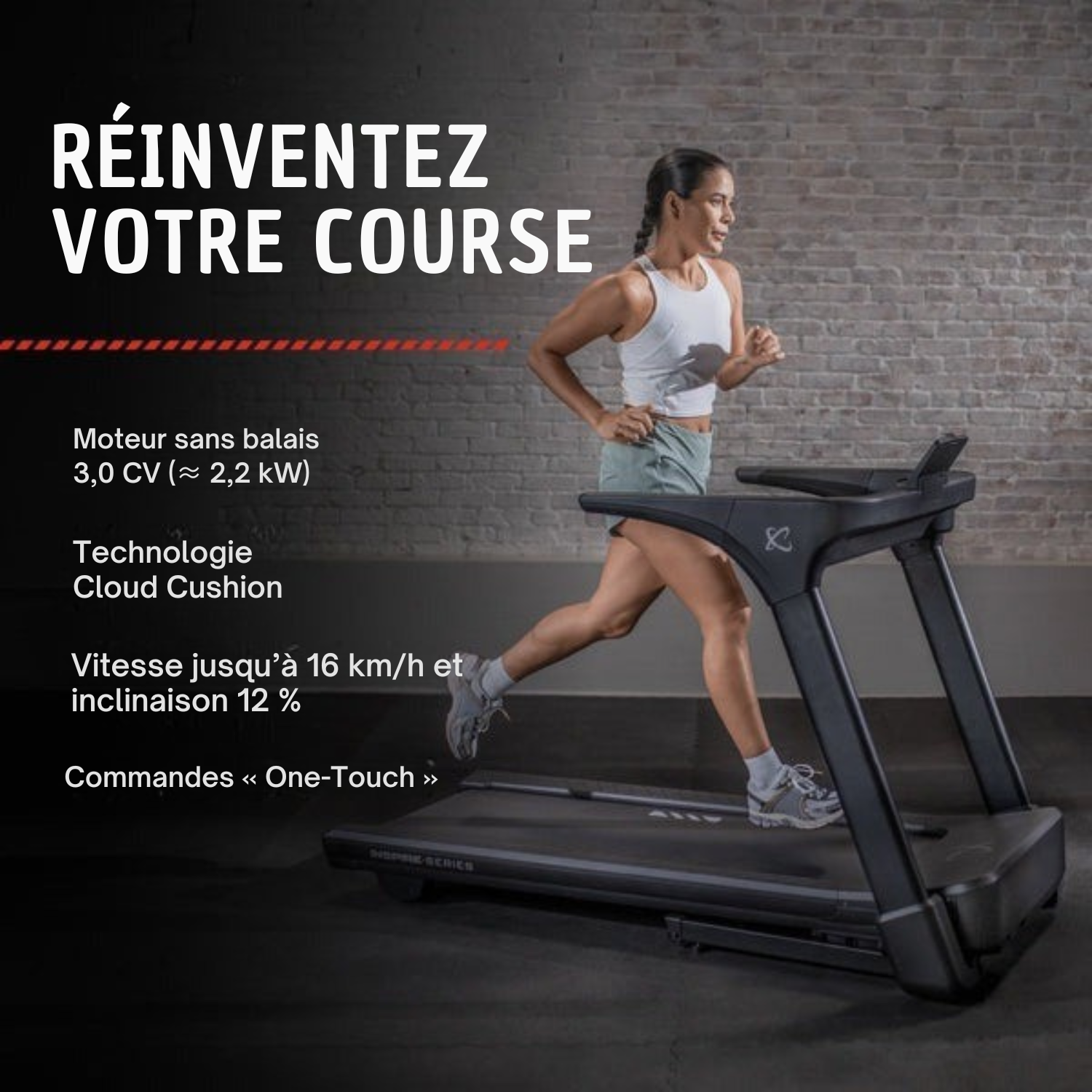 TAPIS DE COURSE INSPIRE SERIE T4 PLIABLE