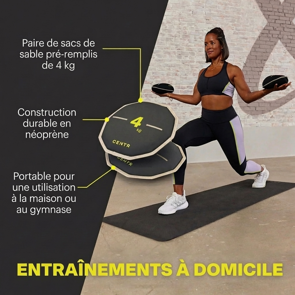 PAIRE DE SANDBAGS CENTR DE 4 KG